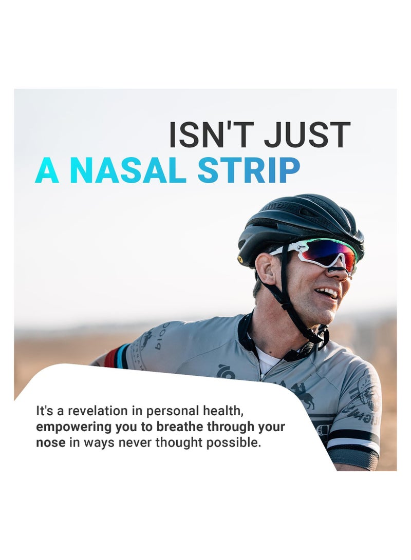 SYOSI 30 Count Breathing Nasal, Strip Starter Kit, Boost Oxygen, Reduce Snoring, Improve Sleep Quality, Sweat Resistant, Skin Safe Nasal Strips, Extra Strength Snoring Solution (Black) - Image 5