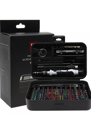 Mini Precision Screwdriver Set with Color-coded Identification, 132 in 1 Micro Magnetic Repair Tool Kits with Storage Box, 108 Bits,Small Manual Screw Driver Toolkits for iPhone/Mac/iPad/Table-Black - pzsku/ZA1C3DF8373ADF35B4577Z/45/1749141587/e6f65e7f-4259-46d0-8bb5-acd56e19ee6e
