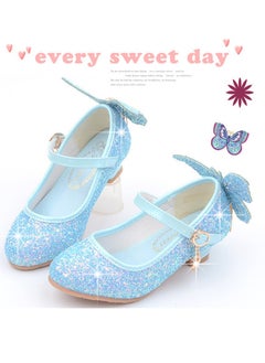 Generic New style girls high heels princess leather shoes stage performance shoes  - Image 3