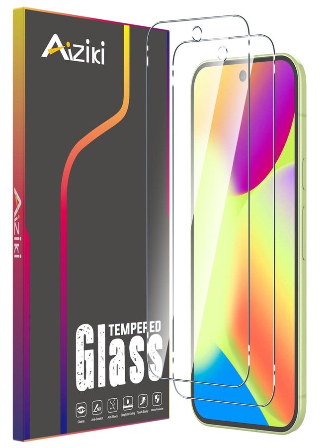 Aiziki (2 Pack Designed for Google Pixel 10/10 Pro Screen Protector Tempered Glass, Ultra Resistant, 9H Hardness Shatterproof, Scratch-Resistant, Bubble Free for Google Pixel 10 Screen Protector - Image 1