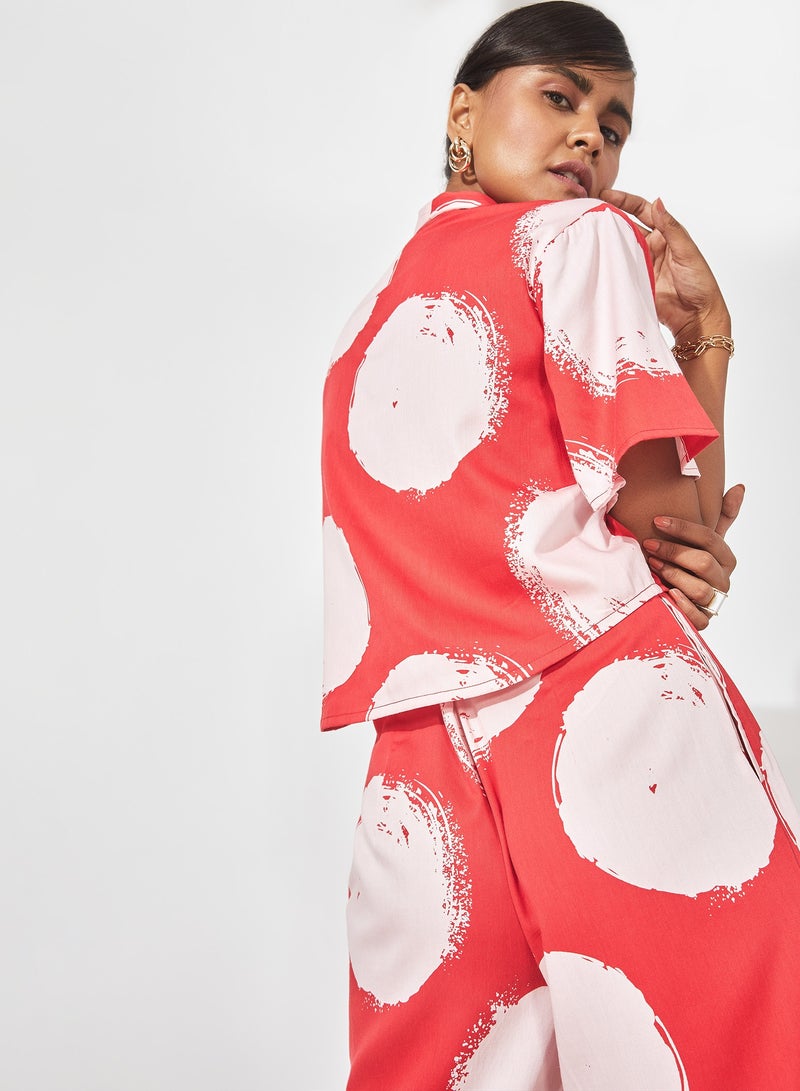 The Label Life Polka Crop Shirt - Image 4