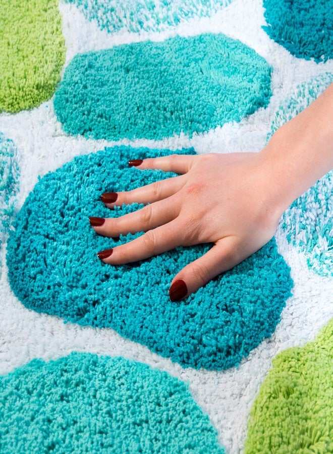 Chesapeake Pebbles Brights Pool Blue Bath Runner 29401 (24" x 36") - Image 4
