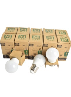 MAAS LED Bulb, (10 Piece) LED Light, 3W White, LED Light, E27 Base, LED Light, Energy and Energy Saving, Office Light, Living Room  - Image 2