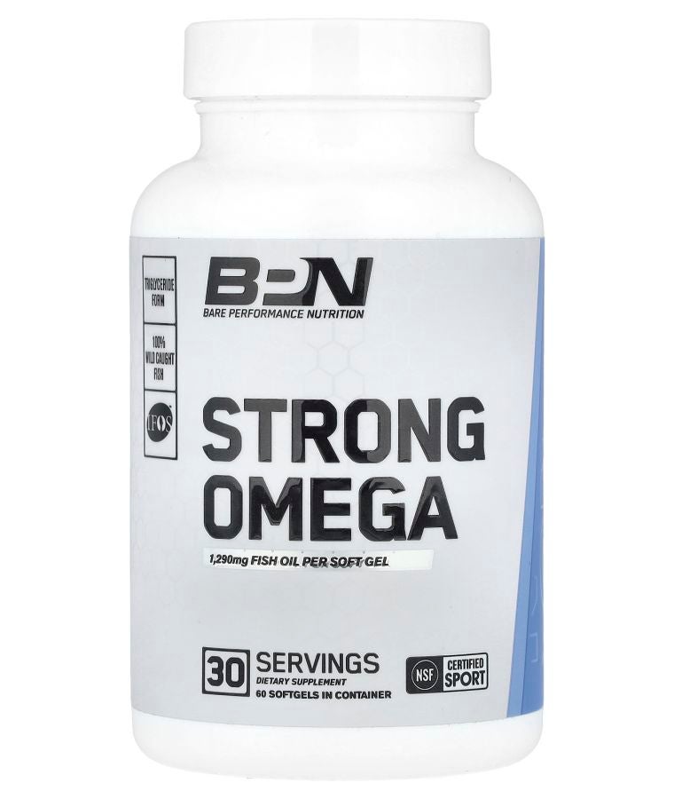 Bare Performance Nutrition Strong Omega 60 Softgels (1290 mg per Softgel)