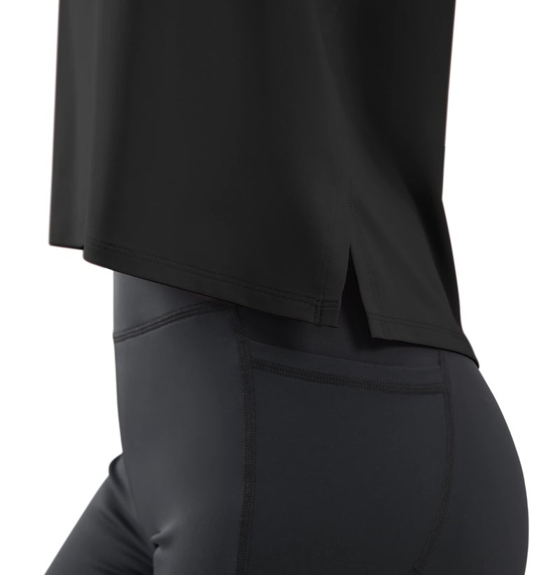 JOYSPELS Workout Tops for Women Crop Sleeveless Workout Shirts for Women Athletic Running Yoga Tank Top for Women Black - Image 4