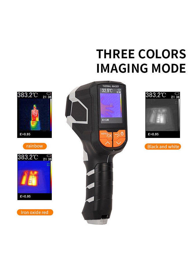 ​300,000 Pixel Infrared Sensors Portable Thermal Imager Handheld 2.4inch LCD Color Display 240*320 Resolution Clear Definition Imaging Camera -20℃ to 1000℃ Temperature Measurement Instrument