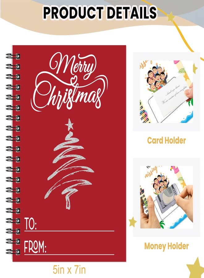 MDPrints Global Merry Christmas Gift Card Book, Greeting Card Holder Organizer 5''x7'' Booklet for College Student (Book 20 - Image 2