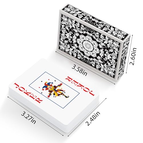 Metsyth Playing CardsDeck of CardsPlaying Card 2 PackPoker Cards SetJumbo Large Print Playing Cards for Adults SeniorsCard Games for Family Game Night Party Black and Gold - Image 5