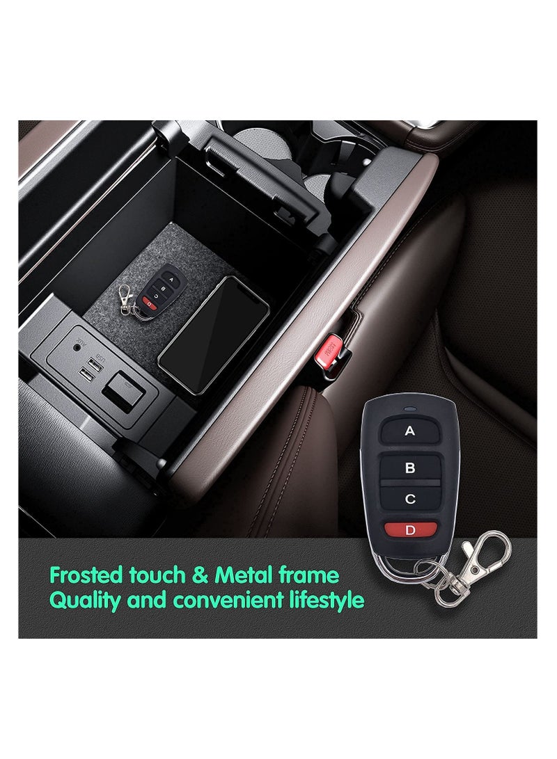SYOSI, 3pcs 433mhz Garage Door Cloning Remote Control Keys, Universal Strong Wireless Copy Remote Control Keychain - Image 2