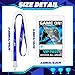 Leinuosen 16 Pieces Blue Video Game VIP Pass Holder Tickets Set Video Game Ticket Holder Gamer Party VIP Pass Lanyards for Birthday Party Supplies Favors - Image 2