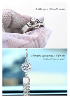 REOCLE Refreshing Diffuser Container Car Logo Perfume Pendant Crystal Ornament Car Air Refreshing Diffuser Container for Rearview Mirror Pendant  - Image 5