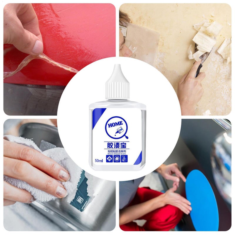Powerful Adhesive Remover 50ml Dissolves Labels Stickers Decals For Car Glass Wall - Image 5