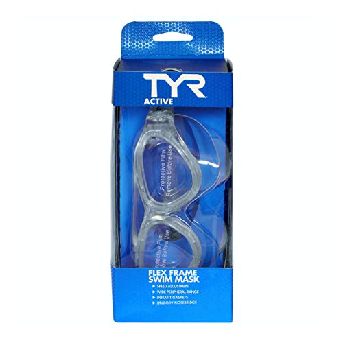 TYR Flex Frame Swim Mask Swimming Goggles (Clear) - Image 4
