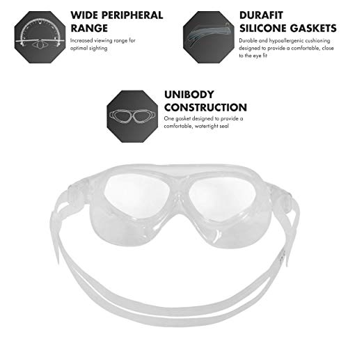TYR Flex Frame Swim Mask Swimming Goggles (Clear) - Image 3