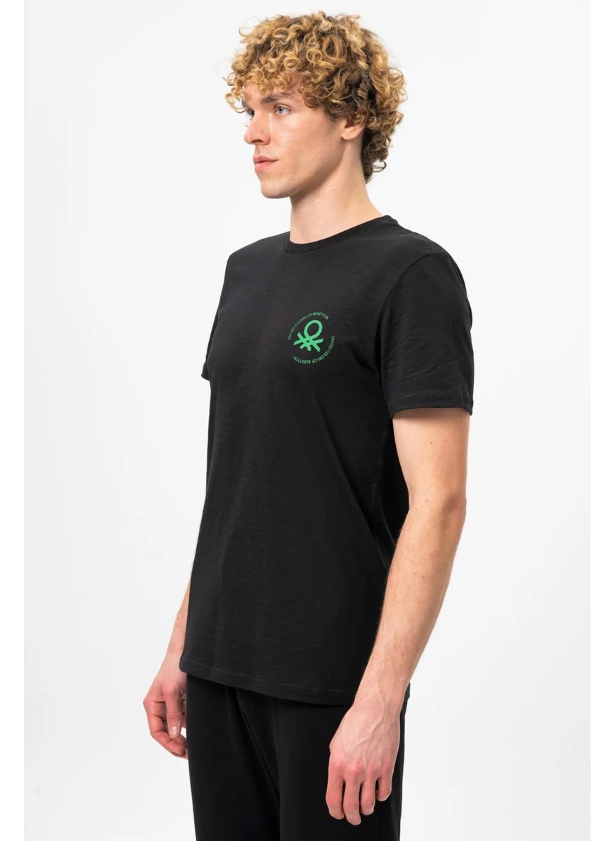 بينيتون BNT-M099-R-23Y Men's T-Shirt