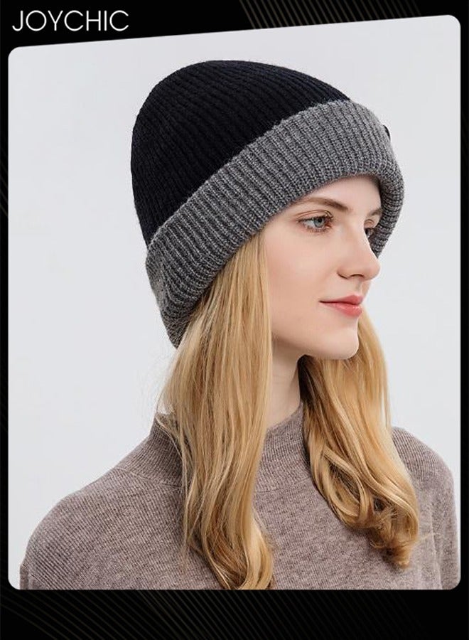 Joychic قبعة شتوية وخريفية عصرية محبوكة للنساء قبعة دافئة مقاومة للرياح للخارج - Image 2