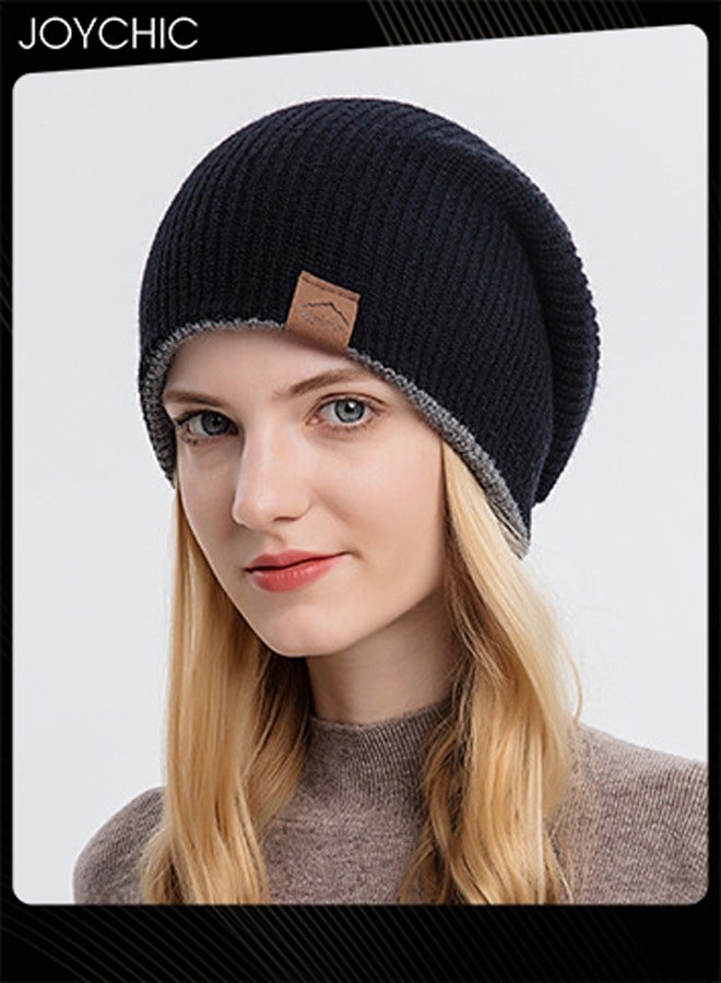 Joychic قبعة شتوية وخريفية عصرية محبوكة للنساء قبعة دافئة مقاومة للرياح للخارج - Image 3