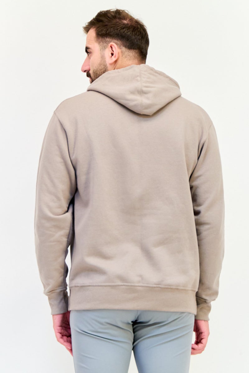 Champion Men Sportswear Fit Long Sleeve Outdoor Hoodie, Taupe  - Image 3