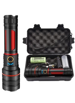 Generic Rechargeable LED Flashlights High Lumens 120000 Lumens Super Bright Flashlight 5 Modes Zoomable IP68 Waterproof Tactical Flashlights for Emergencies and Camping  - Image 1
