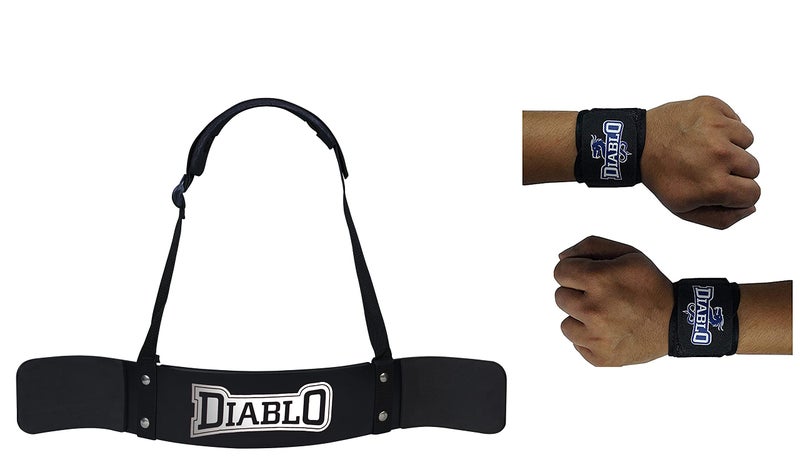 DIABLO Home Gym Combo of Arm Blaster & 1 Pair of Wrist Support - Image 1