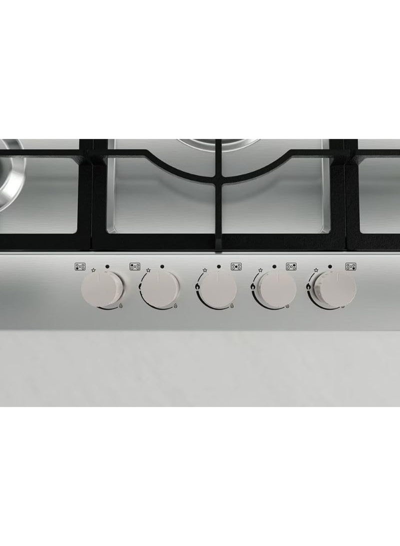 Built-in Gas Cooker with 5 Burners, Stainless Steel CG5Z3626S.CSTZEEC - Image 2