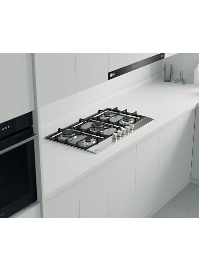Built-in Gas Cooker with 5 Burners, Stainless Steel CG5Z3626S.CSTZEEC - Image 1