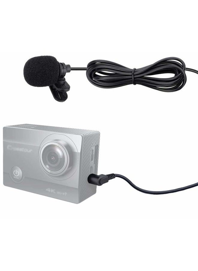 Akingdleo AKindle Mini lavalier Lapel Tie Clip-on 3.5mm Jack Condenser Collar Microphone Compatible for Crosstour ct8500 Action Camera - Image 2
