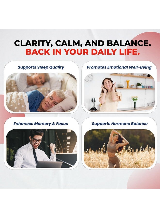 ULTRA HERBS CORTISOL شيلد 9 في 1 - مغنيسيوم + أشواغاندا مع فوسفاتيديل سيرين، L-ثيانين، عشبة سانت جون، روديولا روزيا - دعم الاسترخاء، توازن الهرمونات - صنع في الولايات المتحدة (90 حبة (عبوة واحدة)) - Image 4