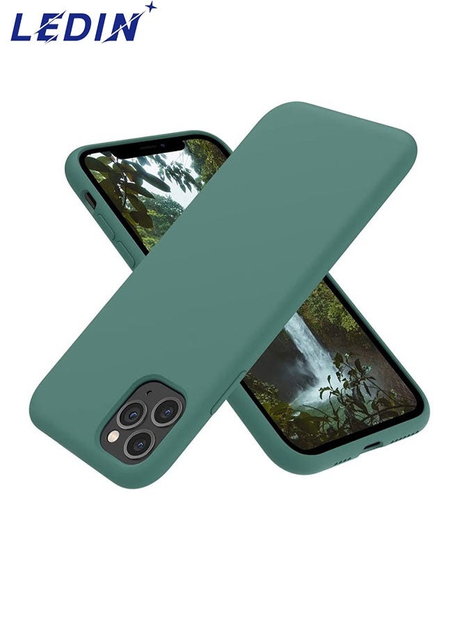 LEDIN Silicone Case for iPhone 11 Pro Max Silky Soft Touch Full Body Protective Phone Case Shockproof Cover with Microfiber Lining - Image 1