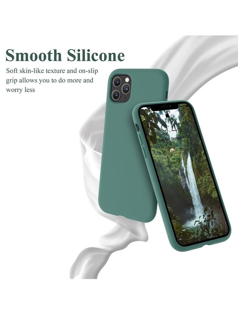 LEDIN Silicone Case for iPhone 11 Pro Max Silky Soft Touch Full Body Protective Phone Case Shockproof Cover with Microfiber Lining - Image 5