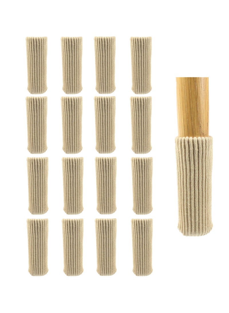 Generic 16pcs Furniture Chair Leg Cover Knitted Chair Leg Protector Moving Easily and Reduce Noise Wood Floor Protectors - Image 1