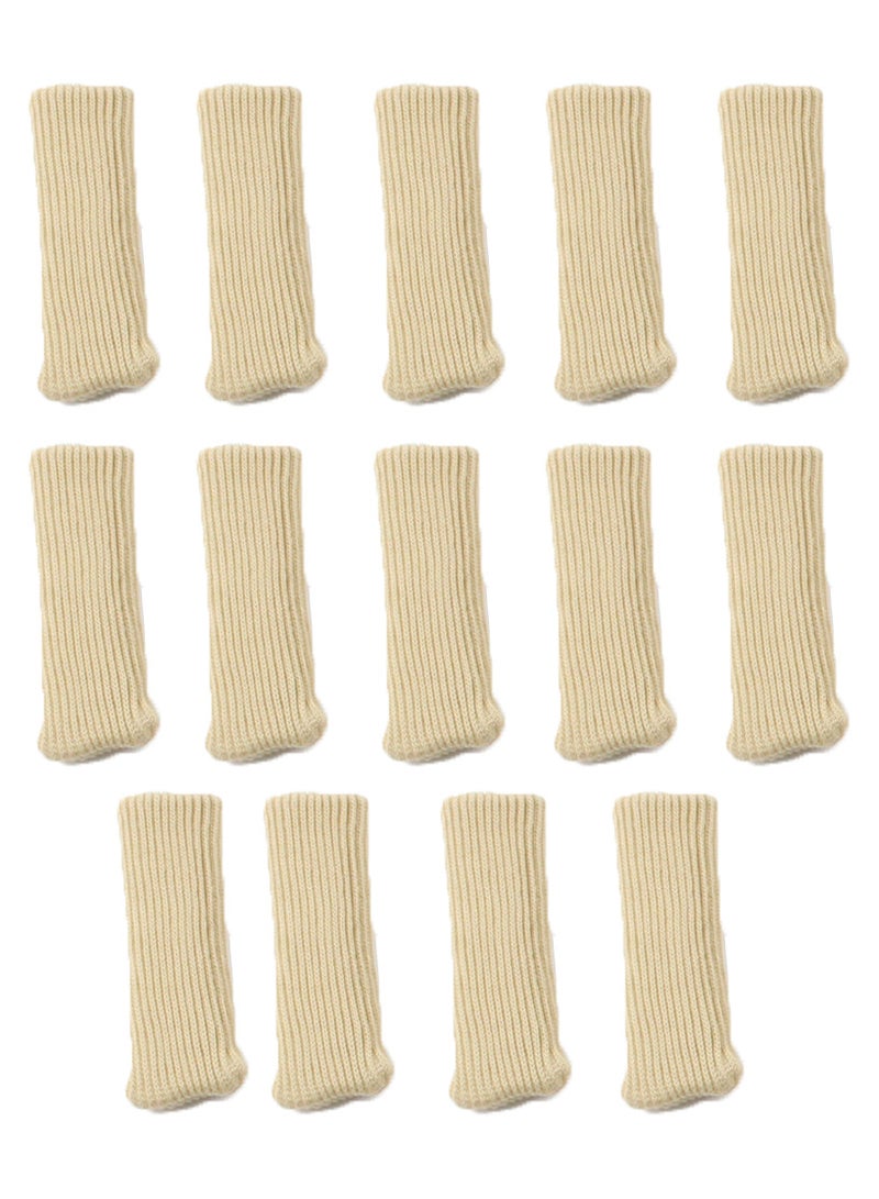 Generic 16pcs Furniture Chair Leg Cover Knitted Chair Leg Protector Moving Easily and Reduce Noise Wood Floor Protectors - Image 2