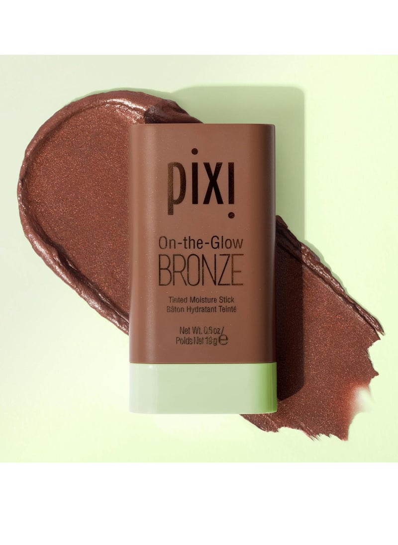 pixi Pixi On-the-Glow Bronze - BeachGlow, Hydrating Tinted Moisture Bronzer Stick with Ginseng, Aloe Vera & Fruit Extracts, For Cheeks & Lips, 19g / 0.6oz, Paraben-Free  - Image 2