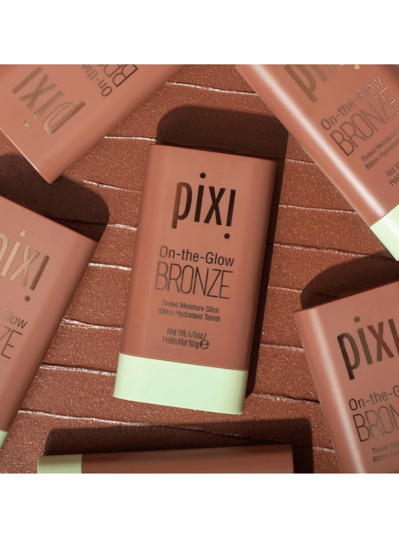 pixi Pixi On-the-Glow Bronze - BeachGlow, Hydrating Tinted Moisture Bronzer Stick with Ginseng, Aloe Vera & Fruit Extracts, For Cheeks & Lips, 19g / 0.6oz, Paraben-Free  - Image 3