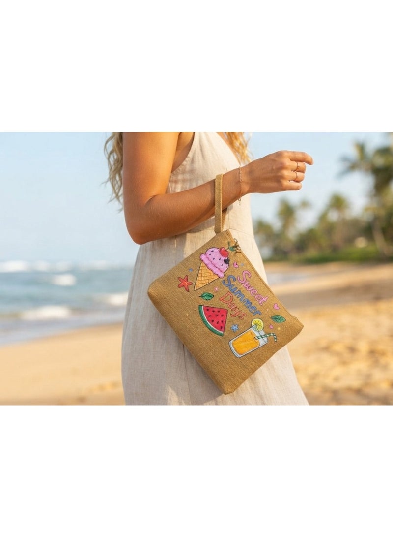 Women's handbag with a summer design - Image 3