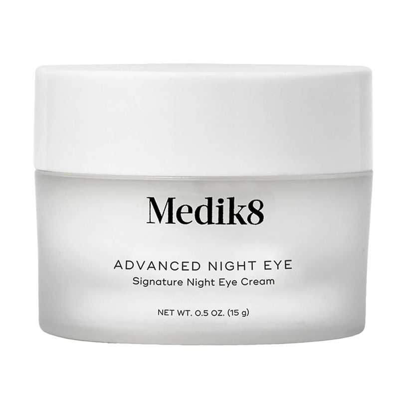 Medik8 Advanced Night Eye  Multi Peptide and Caffiene Eye Cream  Overnight Eye Cream for Smoothing Wrinkles and Dark Circles  05 oz