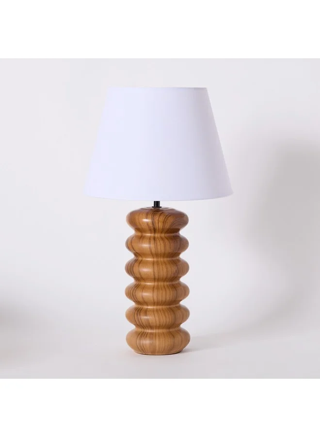 Home Box Marbella Ceramic Table Lamp with Fabric Shade 56.5 cm