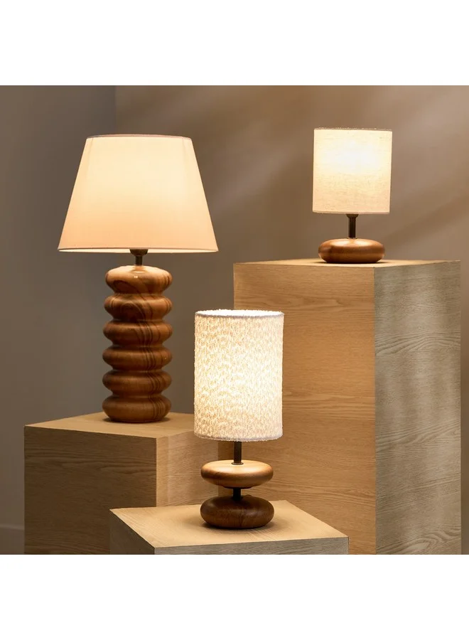 Home Box Marbella Ceramic Table Lamp with Fabric Shade 56.5 cm