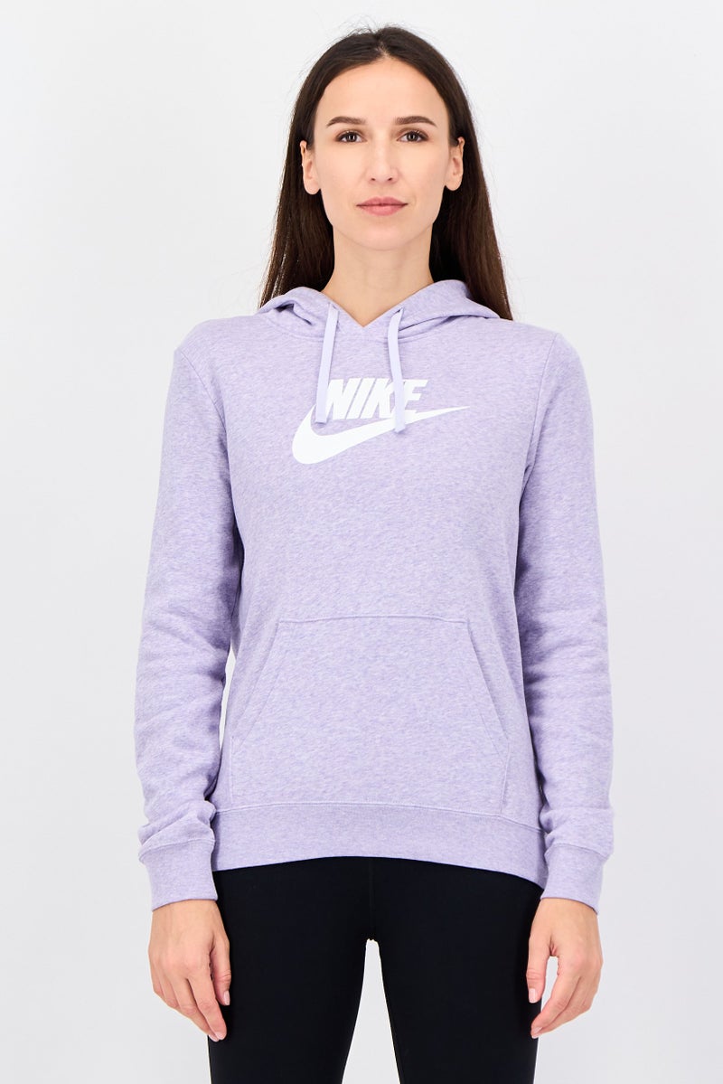 Nike Women Sportswear Fit Long Sleeve Outdoor Hoodie, Lavender - Image 1
