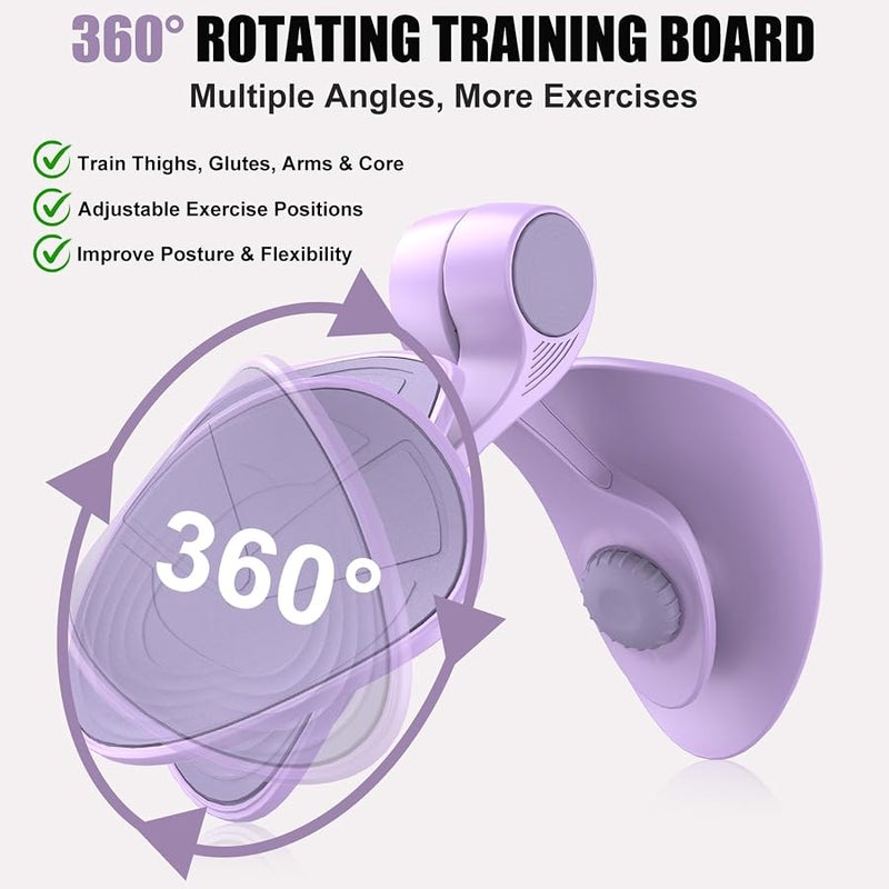 Tinrief 35 LB Thigh Exerciser Kegel Exerciser, Pelvic Floor Trainer, Kegel Trainer for Postpartum Rehabilitation, Trimmer Inner Thigh, Thigh Toner Workout (35LB Purple) - Image 3