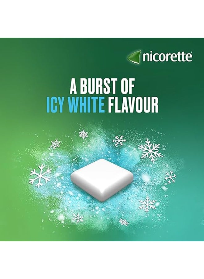 nicorette Icy White 2mg Gum (210 Pieces), Discreet and Fast-Acting, Stop Smoking Aid to Help You Quit For Good, Nicotine Gum With Teeth Whitening Properties  - Image 3