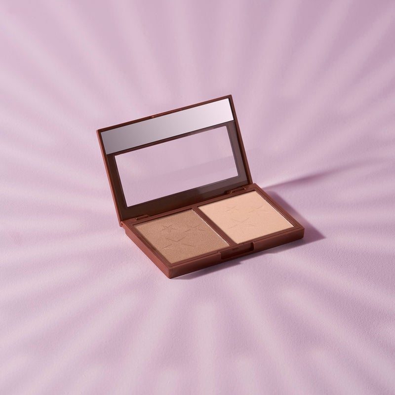 W7 Hollywood Bronze & Glow - Pressed Powder Duo Shimmer Bronzer & Highlighter - Contouring & Highlighting Vegan Makeup - Image 3
