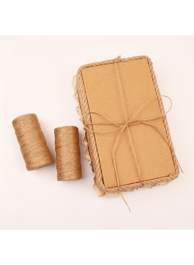 Kandid 100 M Cooking Twine, Strong Food Safe Cotton Wraps String for Tying Meat, Baking, DIY Crafts, Gifts Making Sausage Packaging Decoration Macrame Yarn Cord Thickness 2MM(Brown) - Image 5