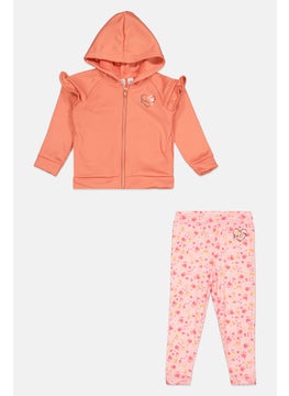 Body Glove Toddlers Girl 2 Pieces Long Sleeves Sweatshirt And Pants Set, Multicolor  - Image 1