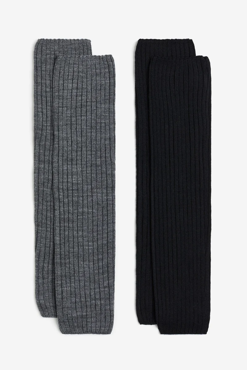 H&M 2-Pack Rib-Knit Leg Warmers