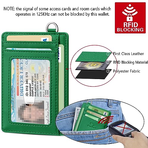 FurArt محفظة FurArt نحيفة وعصرية، محفظات جيب أمامية، حجب RFID، حامل بطاقات ائتمان للرجال - أخضر غابة - Image 5