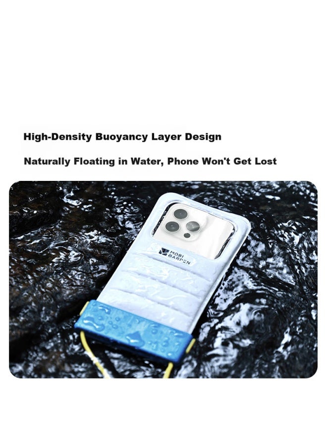 Mobigarden Buoyancy Phone Waterproof Case, Touchscreen Compatible Waterproof Pouch For Swimming, Rafting, Diving Nx25691004 Misty White - Image 4