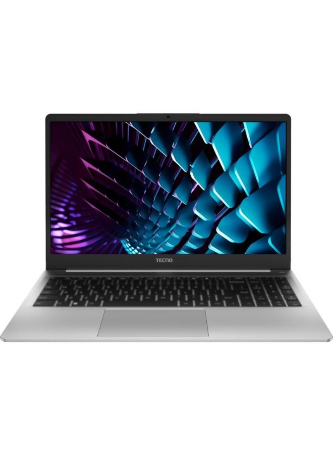 تكنو MEGABOOK K15S Laptop With 15.6 Inch Full HD (1920x1080) Display, Intel Core i5-13420H Processor/16GB RAM DDR5/512GB SSD/Windows 11 Home/ English/Arabic Moonshine Silver - Image 1