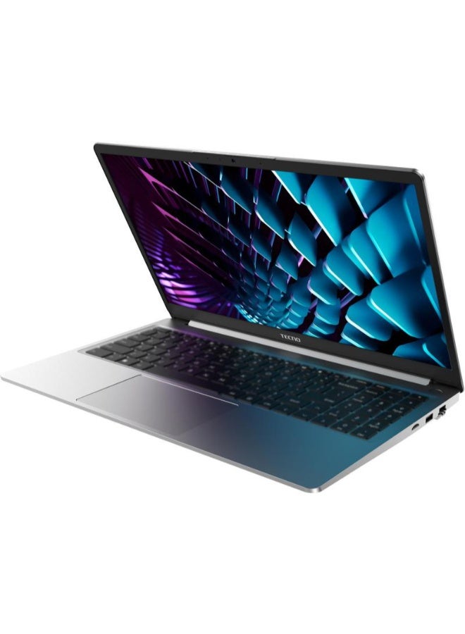 تكنو MEGABOOK K15S Laptop With 15.6 Inch Full HD (1920x1080) Display, Intel Core i5-13420H Processor/16GB RAM DDR5/512GB SSD/Windows 11 Home/ English/Arabic Moonshine Silver - Image 3