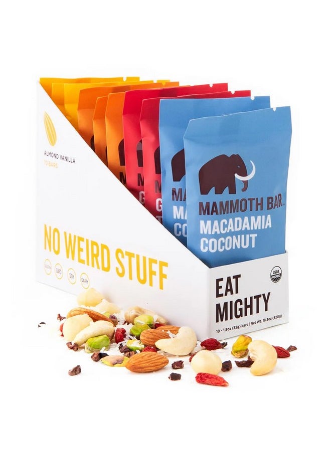 Health & Household Mammoth Bar Variety Pack - A Mixed Box Of Our 4 Signature Protein-Rich Nutritional Bars - Made With Premium Nuts & Egg White Protein • Organic • Paleo • Gluten Free • Gmo Free • Raw  - Image 1